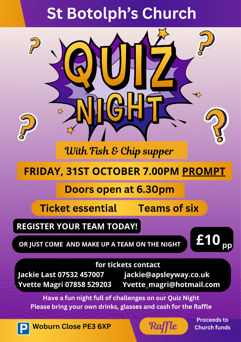 October Quiz Flyer