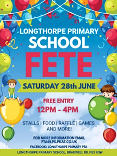 Longthorpe Primary School Fete 2025 2025